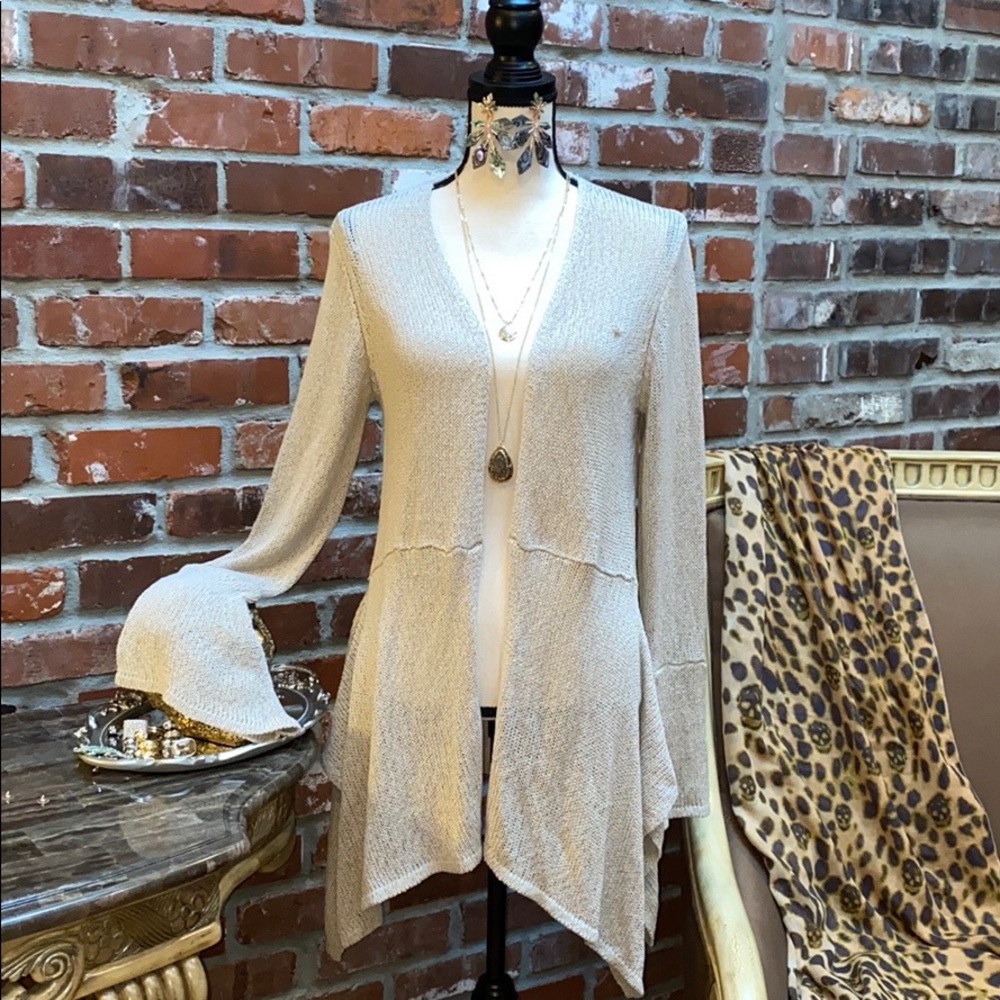 Loose Knit Shark Bite Cardigan